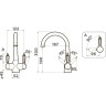 Смеситель OMOIKIRI OKINAWA-RG-BL 4994076