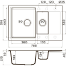 Мойка OMOIKIRI DAISEN 78-2-CA Artgranit/карамель 4993331